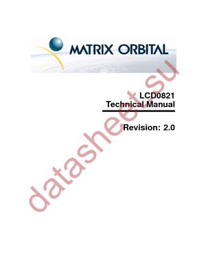 LCD0821-R datasheet  